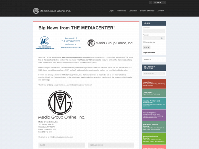 mediacenteronline.com snapshot