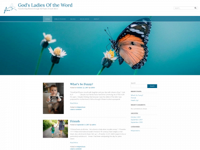 godsladiesoftheword.org snapshot