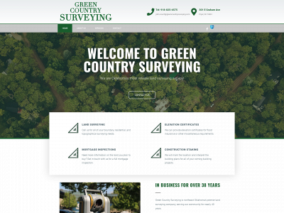 greencountrysurveying.com snapshot