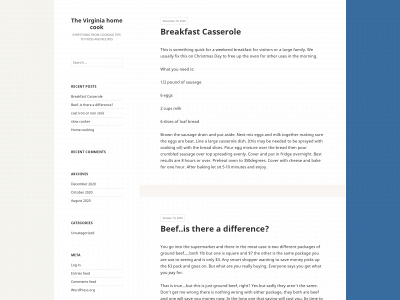 virginiahomecook.com snapshot