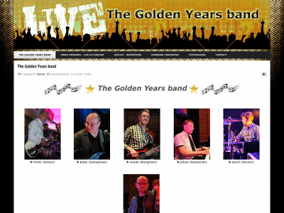 thegoldenyearsband.be snapshot