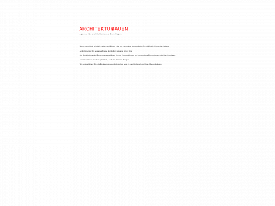 architekturbauen.de snapshot