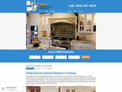 premiercabinetpainting.com snapshot