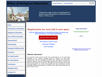 stpaulreligioused.org snapshot