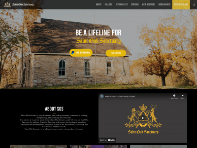 saintoaksanctuary.org snapshot