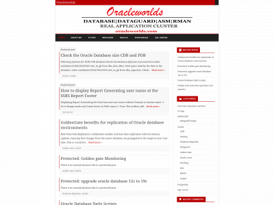 oracleworlds.com snapshot