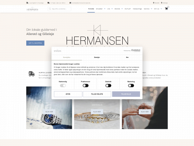 hermansensmykker.dk snapshot