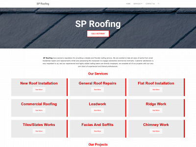 sp-roofing.com snapshot