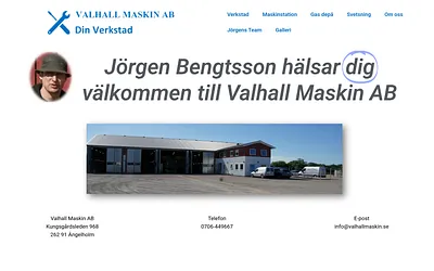valhallmaskin.se snapshot