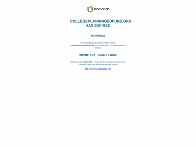 collegeplanningedfund.org snapshot