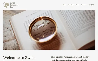 swiss-insurance-law.com snapshot
