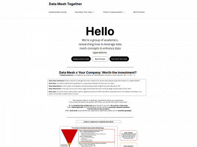 datameshtogether.com snapshot