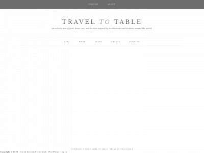 traveltotable.com snapshot