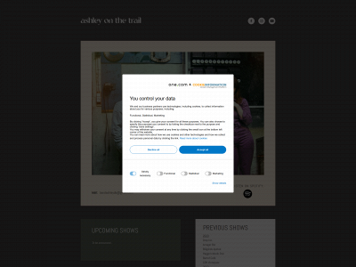ashleyonthetrail.com snapshot