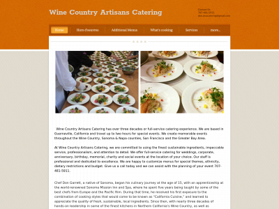 winecountryartisanscatering.com snapshot