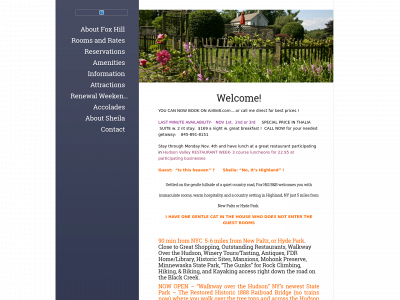 foxhillbandb.com snapshot