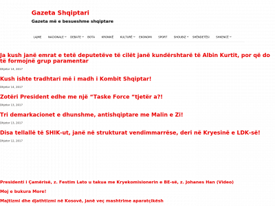 gazetashqiptari.com snapshot
