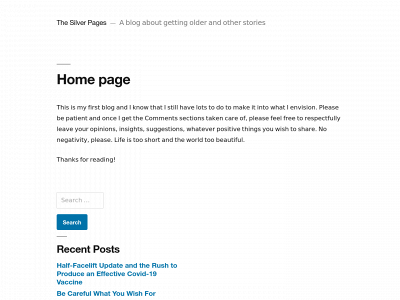 thesilverpage.com snapshot