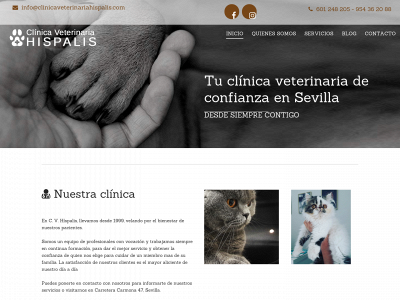 www.clinicaveterinariahispalis.com snapshot