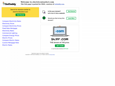 electricrateselect.com snapshot