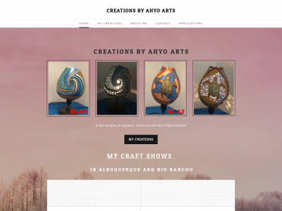 www.creationsbyahyoarts.com snapshot