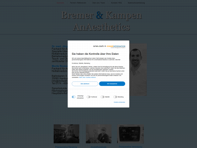 anaesthetics.de snapshot