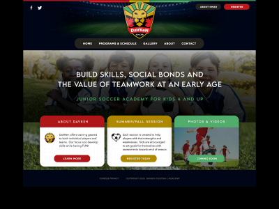 davkenfootball.com snapshot