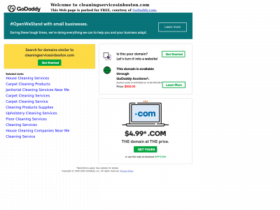 cleaningservicesinboston.com snapshot