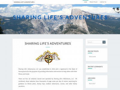 sharinglifesadventures.com snapshot