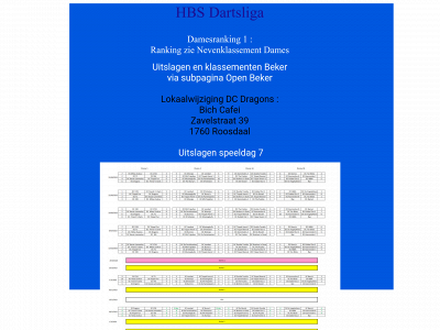 hbsdartsliga.be snapshot
