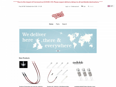 sparedparts.com snapshot