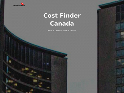 costfindercanada.com snapshot