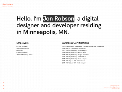 jonandrewrobson.com snapshot