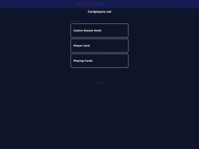 cardplayers.net snapshot
