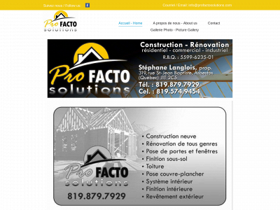 profactosolutions.com snapshot