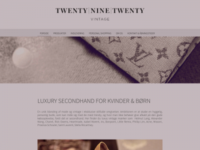 twentyninetwenty.dk snapshot