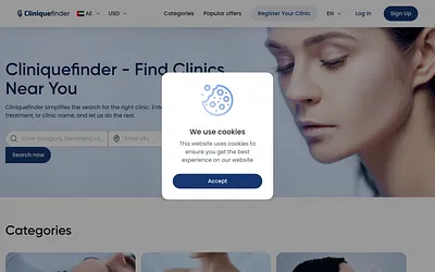 cliniquefinder.com snapshot