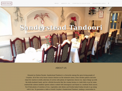sandersteadtandoori.com snapshot