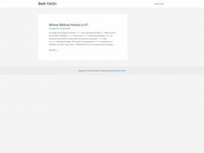 bethyaoh.org snapshot
