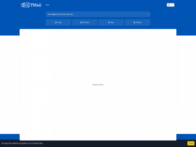 temporaryemails.org snapshot