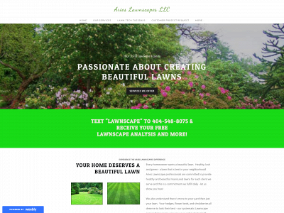 www.arieslawnscapes.com snapshot