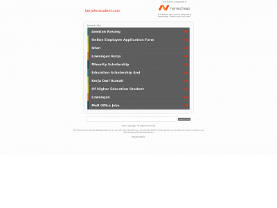 kerjaforstudent.com snapshot
