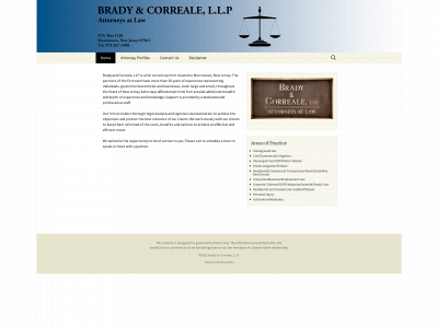 bradycorreale.com snapshot
