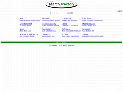 searchdir.net snapshot