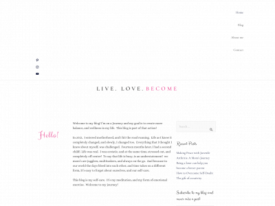 livelovebecome.com snapshot