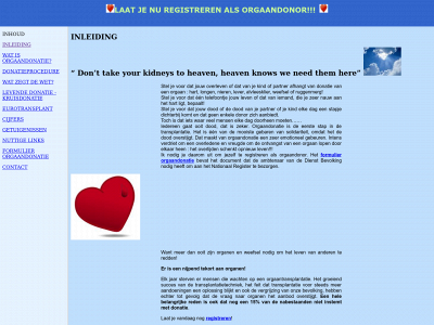 laatjenuregistrerenalsorgaandonor.be snapshot