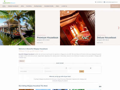 beautifulalleppey.com snapshot