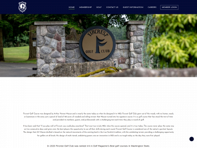 fircrestgolf.com snapshot