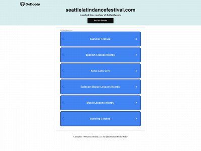seattlelatindancefestival.com snapshot
