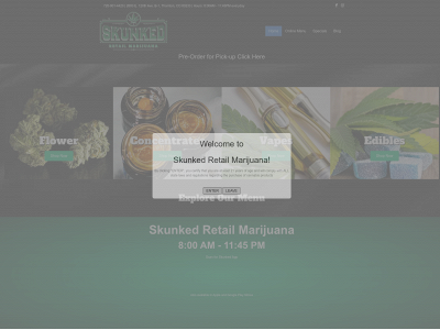 skunkedmj.com snapshot
